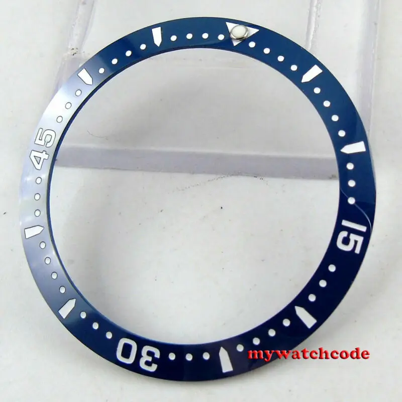 Wysokiej jakości 38mm czarny niebieski ceramiczna ramka szkiełka zegarka wkładka do 40mm submariner męski zegarek
