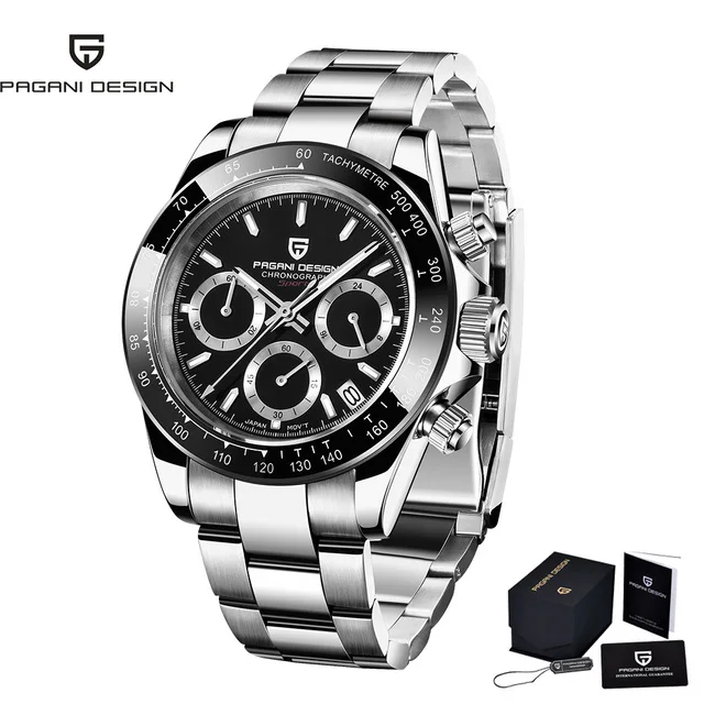 PAGANI DESIGN Luxury Men's Watch Quartz Men's Business Watch Top Brand Luxury Waterproof Men's Chronograph VK63 Reloj Hombre image 3