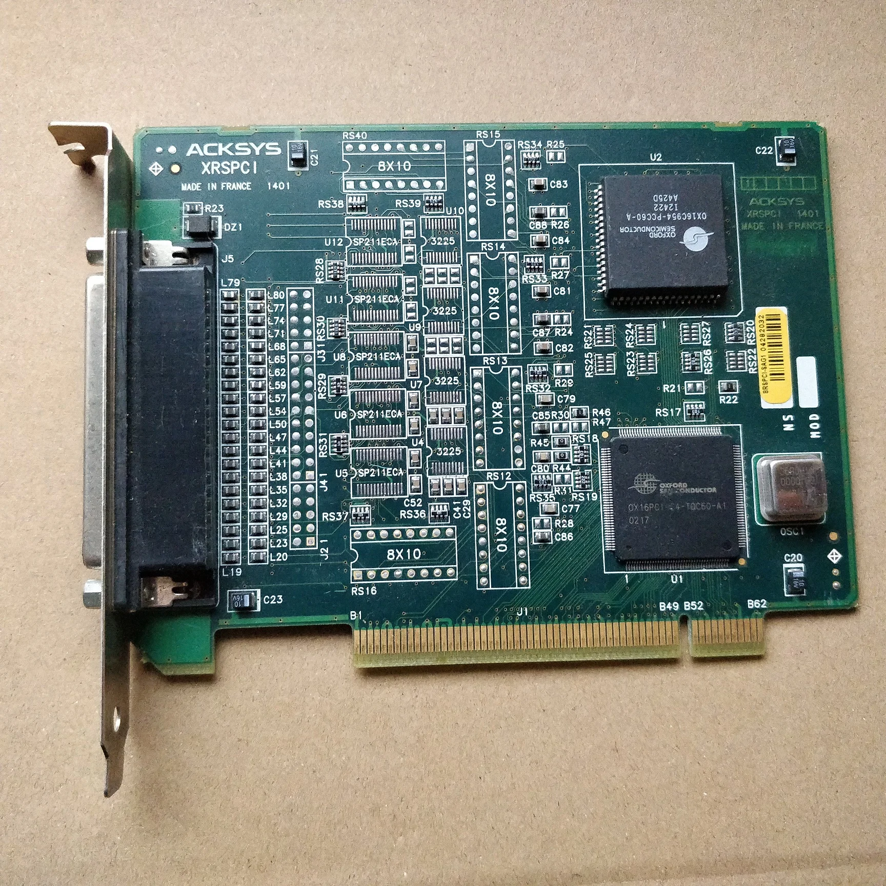 Industrial equipment board ACKSYS XRSPCI 1401 Serial multiport card