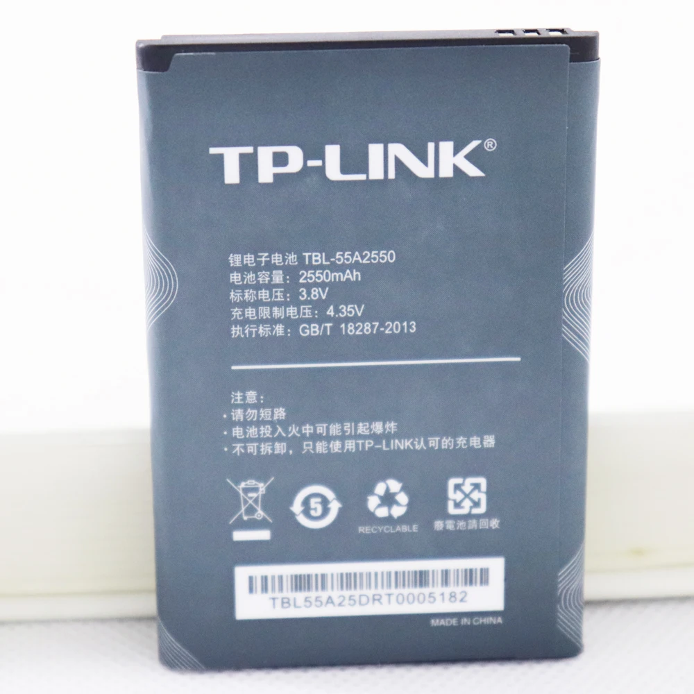 Original 2550mAh TBL-55A2550 Battery For TP-LINK M7350 TL-TR961 2500L 4G LTE WIFI Router Hotspot Modem Batteries