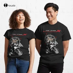 Hznc750x nc 750 nc750アドベンチャーモーターサイクルクラシックTシャツ新品TシャツTシャツ