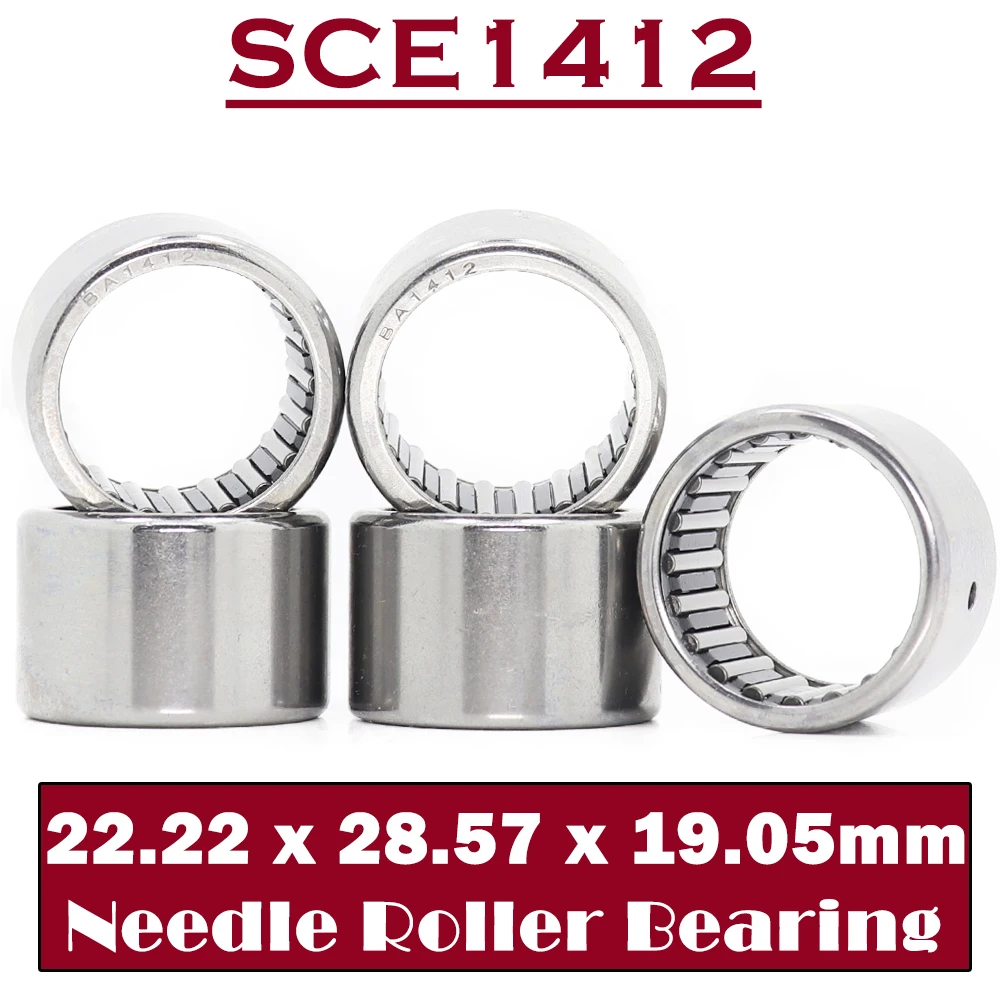 SCE1412 Bearing 22.22*28.57*19.05 mm ( 5 PCS ) Drawn Cup needle Roller Bearings B1412 BA1412Z SCE 1412 Bearing