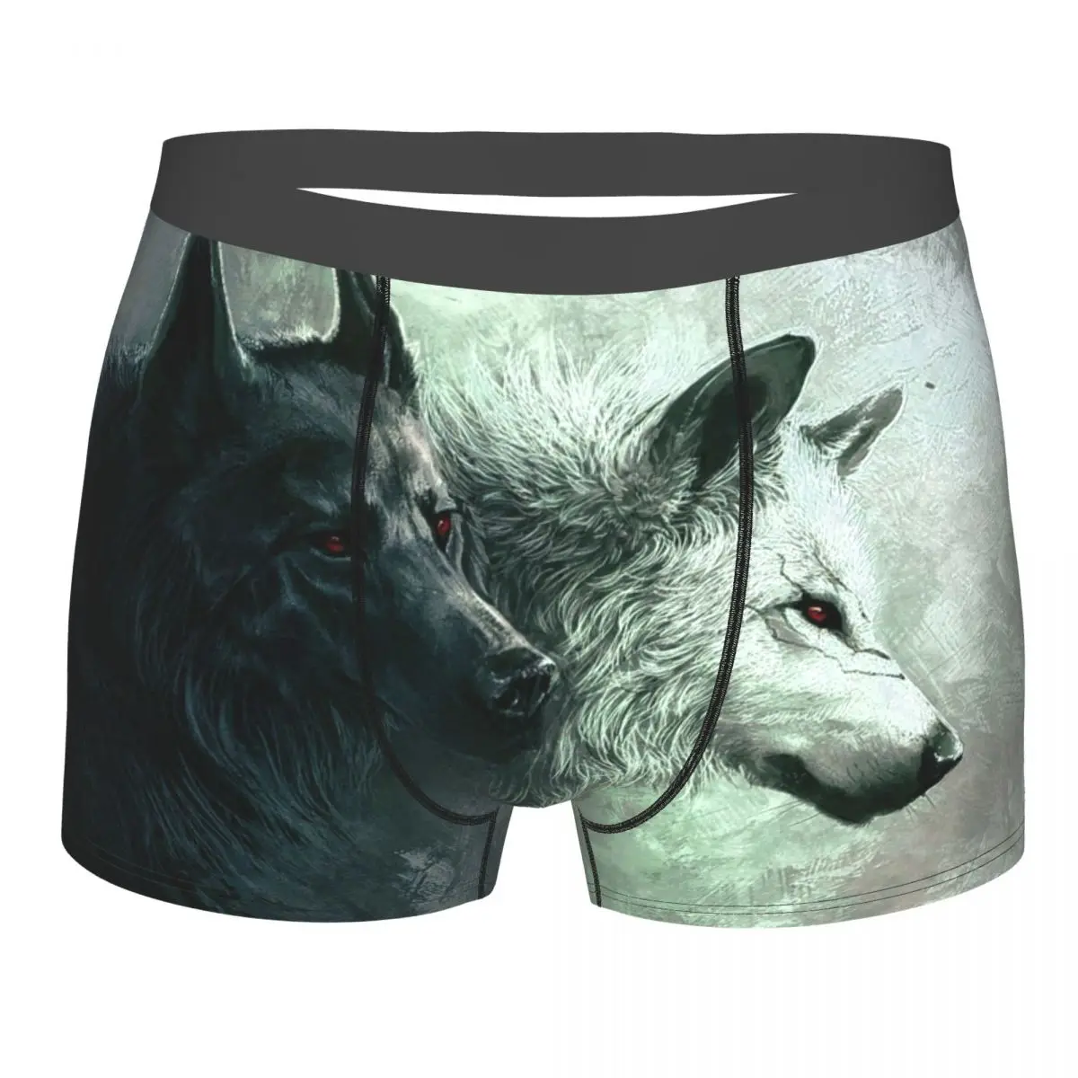 

Animal - Wolf Underpants Breathbale Panties Male Underwear Print Shorts Boxer Briefs