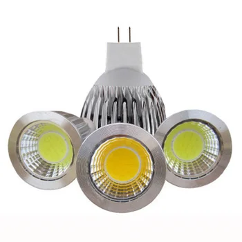 Nova lâmpada de alta potência led mr16 cob 9 w 12 15 w led cob holofote branco fresco mr 16 12 v gu5.3 /110v/220v
