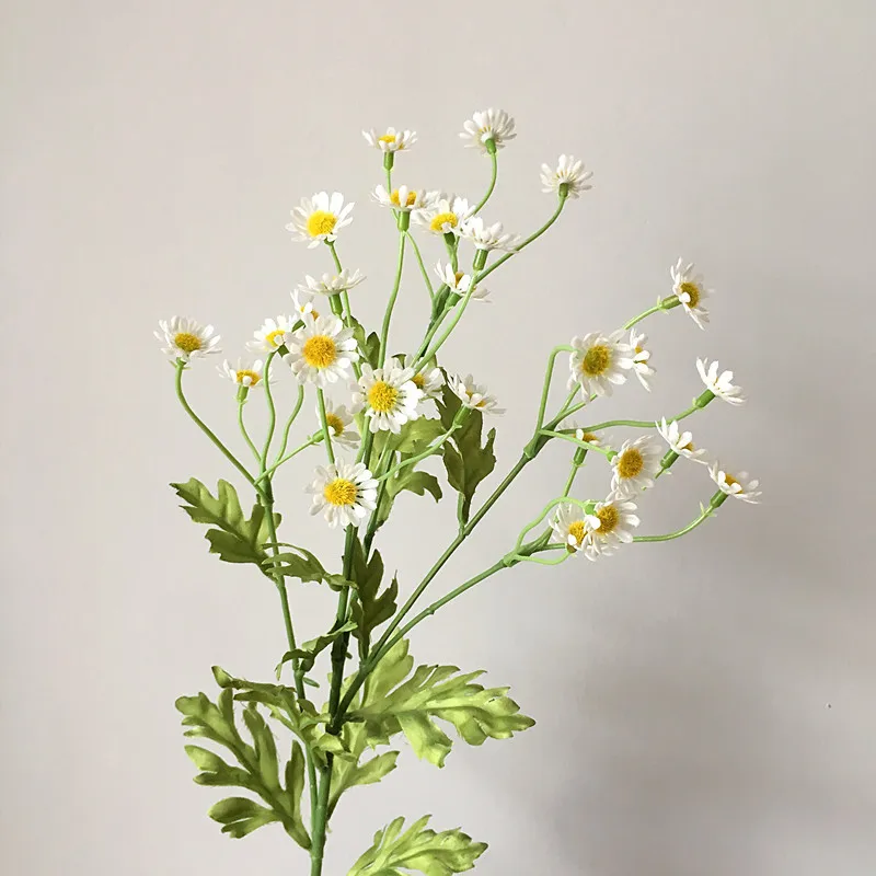 Artificial Daisy Flowers Silk Fake Chamomile Flowers Stamen Small Daisy for Wedding Home Table Decor