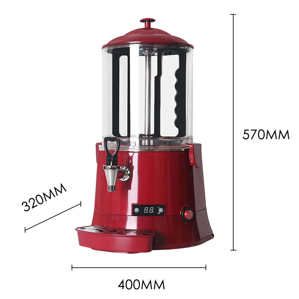 ITOP Commercial Hot Chocolate Dispenser Machine 10L 110V-240V Electric Chocolate Mixer Chocofairy Coffee Milk Wine Tea Dispenser