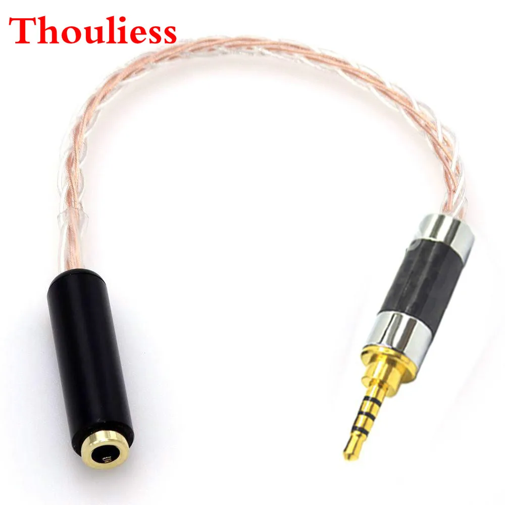 

Thouliess 2.5mm TRRS Balanced Male to 3.5mm TRRS Balanced Female Hi-End Audio Adapter 7N Silver Plated Mixed Cable