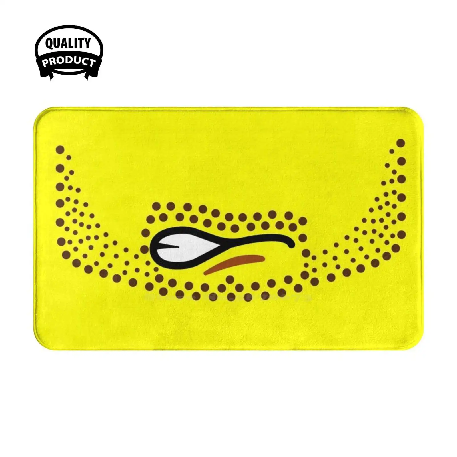 Angry Bearded Face Soft Cushion Home Carpet Door Mat Car Rug Grimace Face Angry Face Funny Joke Joking Movie Brick