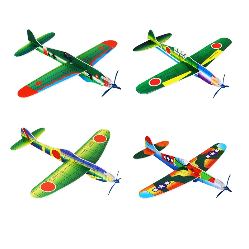 12PCS DIY Hand Werfen Fliegende Segelflugzeuge Kinder Spiele Im Freien Avion Polystyrene Flugzeug Juguetes Divertidos Y Baratos – Detail 2