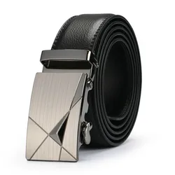 Hot Selling Men Belt Fashion Pu Alloy Automatic Buckle Business Affairs Casual Decoration Belt Men's Belts 3.5cm Luxury Belt