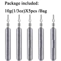5pcs 10g sinkers