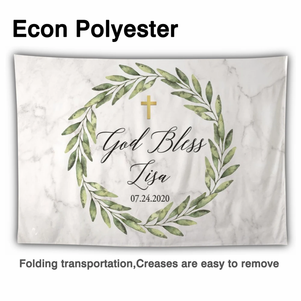 Pano de fundo para chá de bebê, travesseiro dourado para bebê, batismo, primeira comunhão, mármore, personalizado