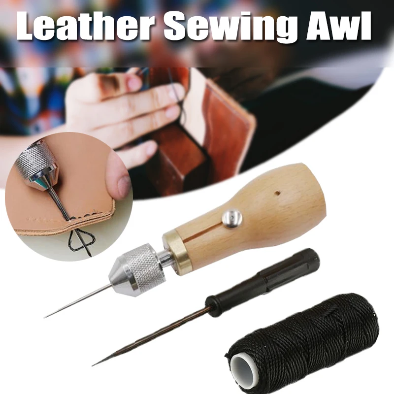 DIY Leather Sewing Tool Speedy Stitcher Sewing Awl Tool Kit Leather Hand Sewing Machine for Leather Sail Canvas Repair