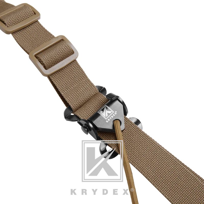 KRYDEX بندقية تكتيكية تحديد حبال واسعة مبطنة في الهواء الطلق اطلاق النار قابل للتعديل سريع فصل الأسلحة النارية واسعة مبطن 2 نقطة حزام #5