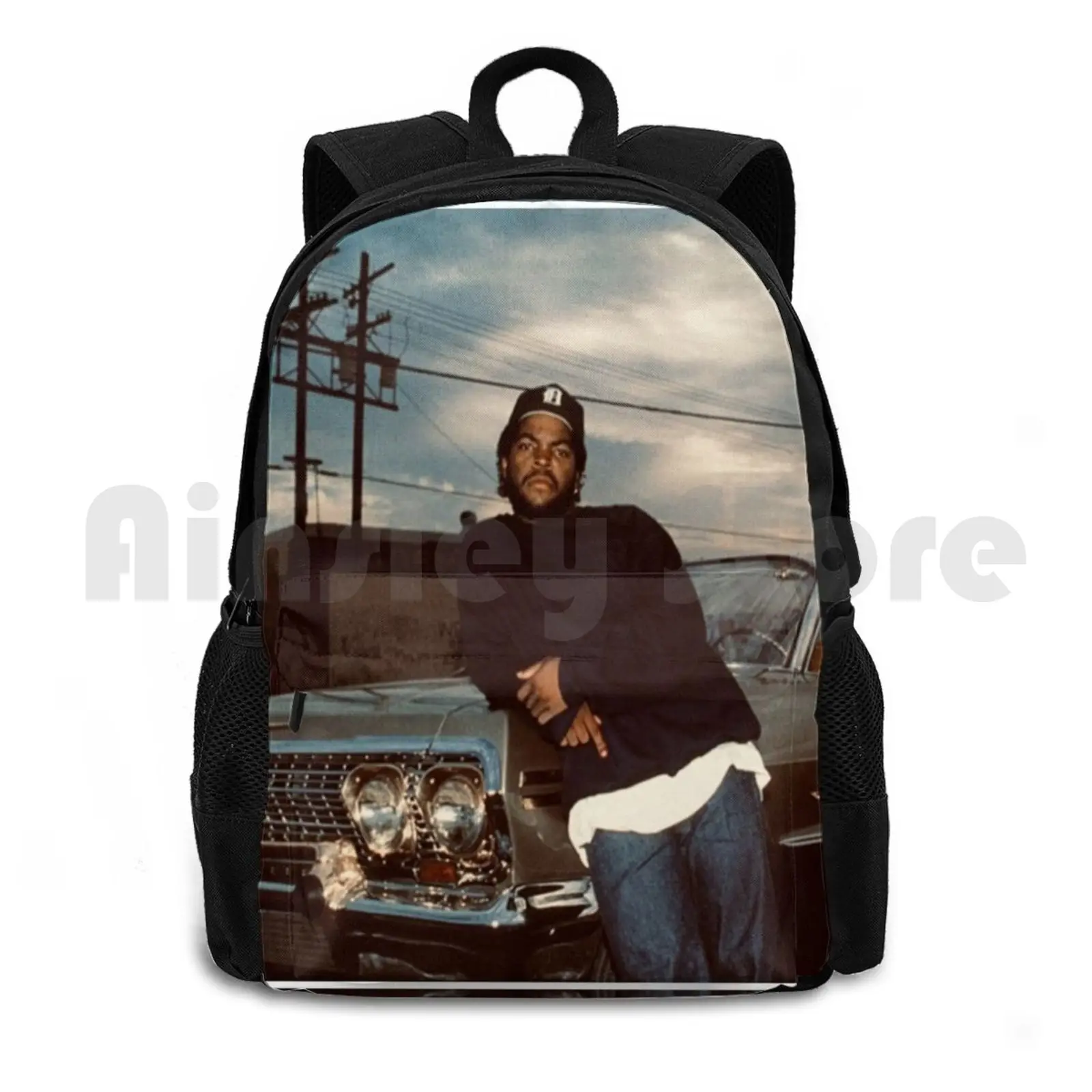 Old School Ice Cube Outdoor Hiking Backpack Riding Climbing Sports Bag Icecube Westcoast La Oldschool Vintageog Vintage