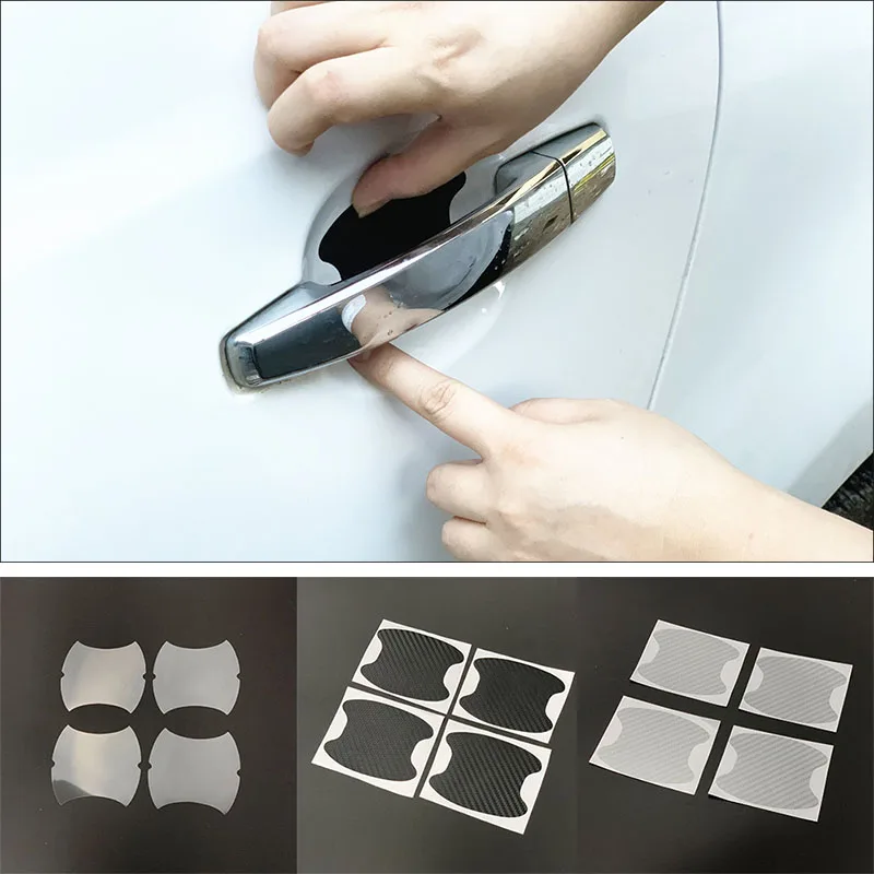 4pcs Car Door Handle Bowl Protector Sticker for Honda Ciimo Elysion AVANCIER CR-Z INSIGHT UR-V XR-V Legend N-Box N-WGN