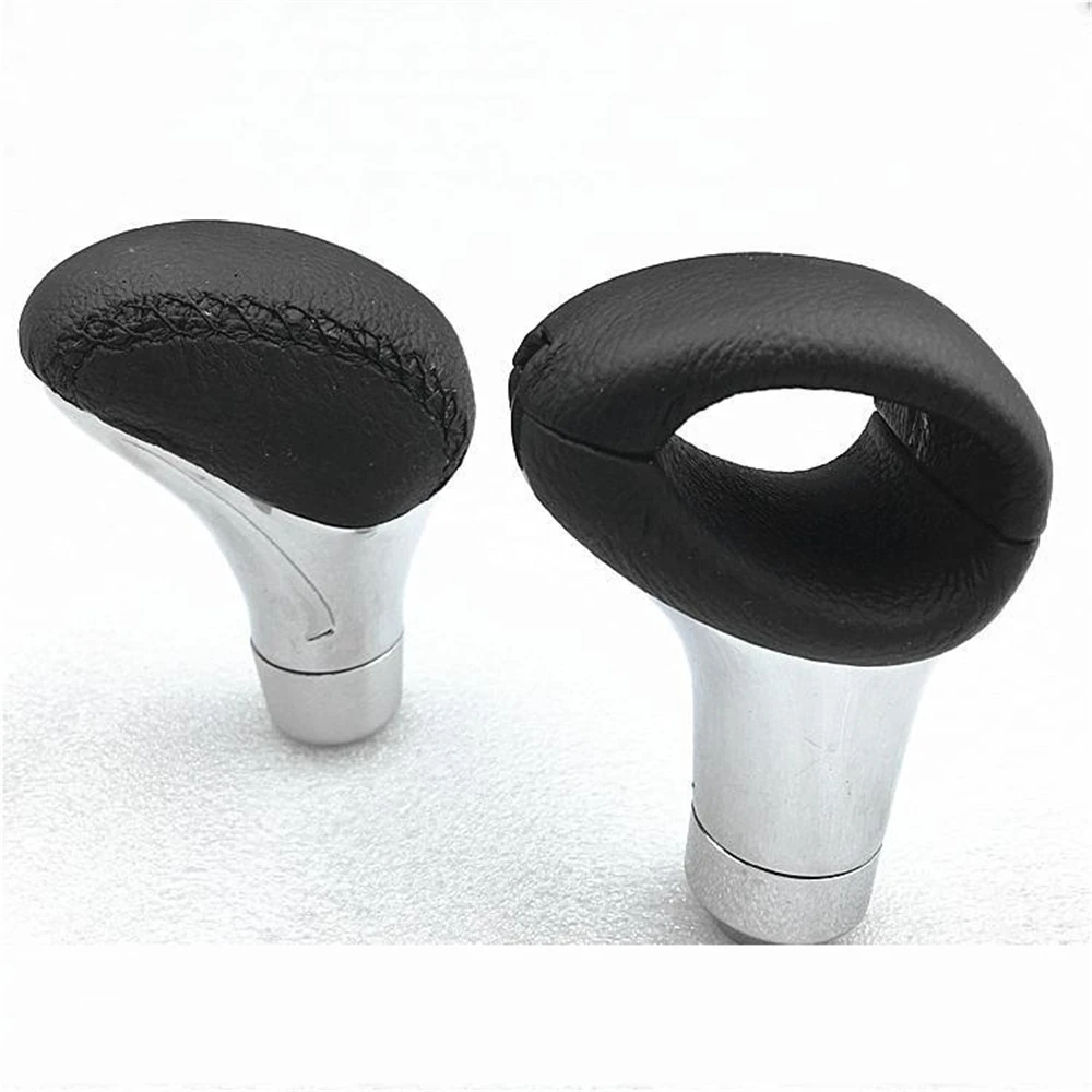 

Universal Car AT MT Aluminum Manual Gear Shift Knob Shifter Lever Black Leather Fit For Honda Toyota Nissan Mitsubishi Ford