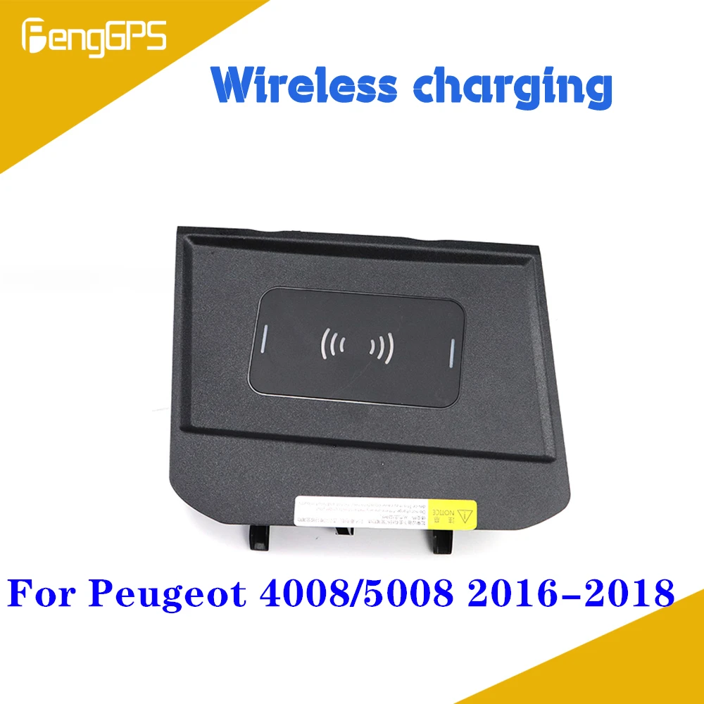 

Quick Wireless Charger For Peugeot 4008 5008 2016 2017 2018 QI Fast Mobile Phone 10W Hidden Car Dashboard Holder Charging Pad