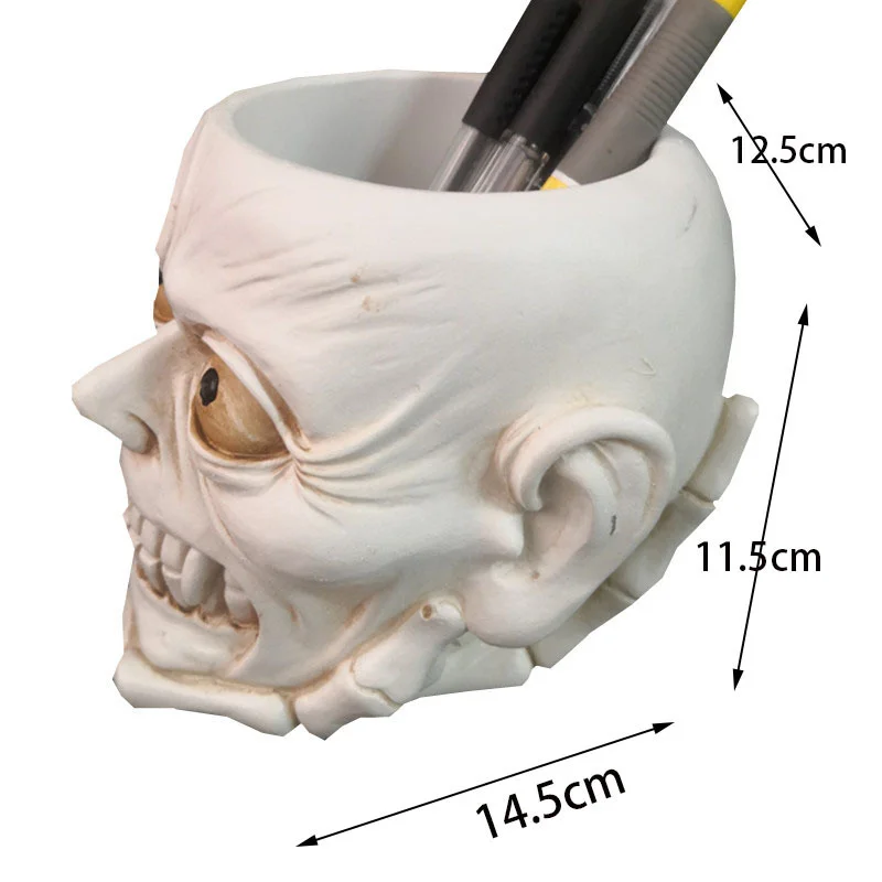 Various Skull Silicone Pot Molds 3D Cement Planter Concrete Ashtray Decor Resin Craft Mould Handmade Candle Making Tools