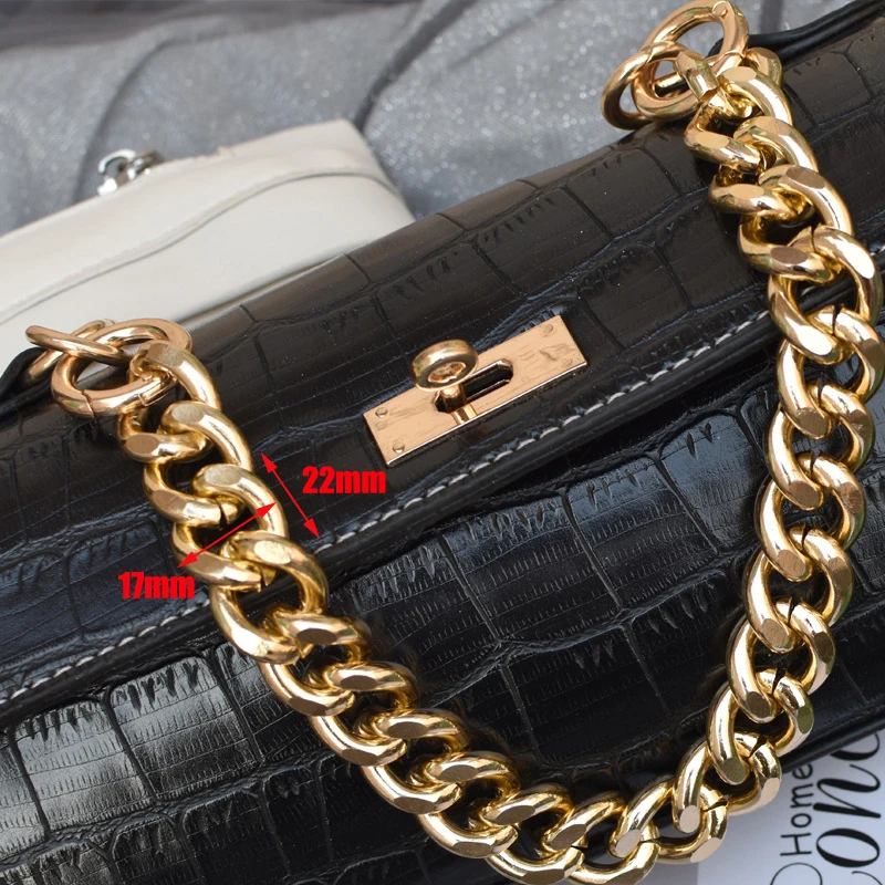 30cm New European and American small fragrance wind Metal aluminum bag chain Jewelry necklace Chain accessories Bag chain