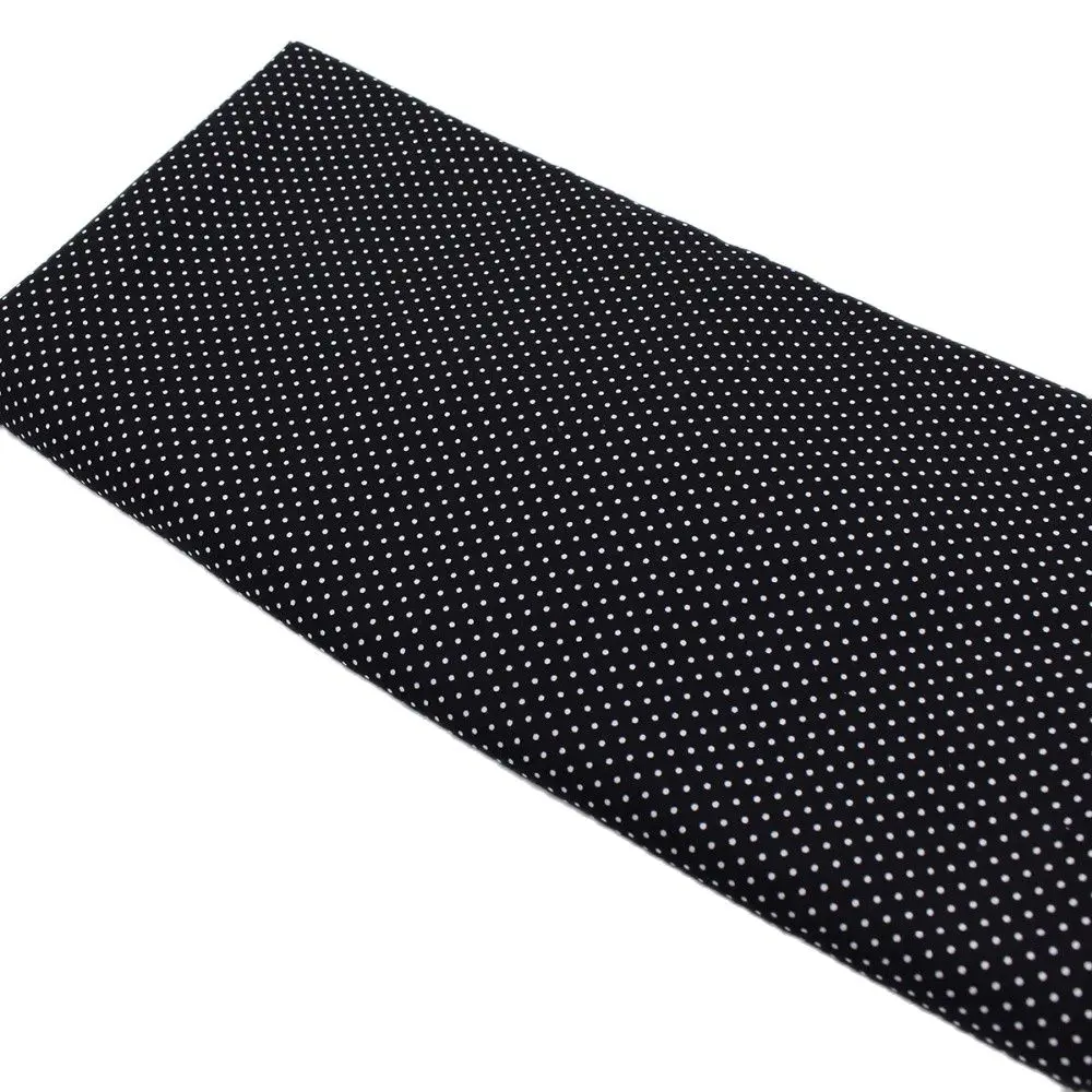Black Fabric White Dot Printed,Tilda DIY Handmade Sewing Baby Patchwork Dress Toy Tissue Textile