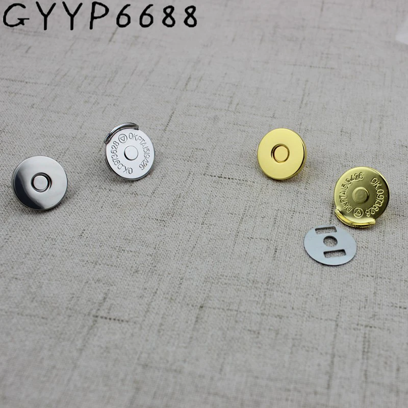 5sets 100sets 18*2mm hung plating dish shape magnetic snap button clasp fastener for handbag purse wallet