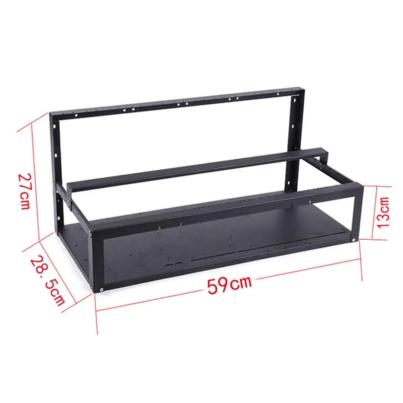 6 GPU 8 GPU Chassis Bracket WK-590 Open Multi-Graphics Bracket GPU Chassis Bracket ETH In-Line Server Chassis Air-Cooled