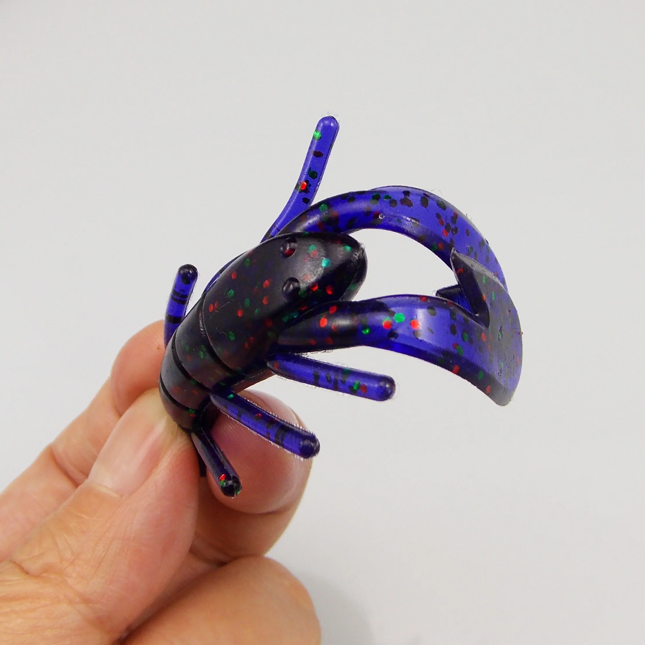 KESFISHING-SEÑUELOS Vibe Craw, cebo Artificial suave de 85mm, accesorios de pesca de lubina Leurre souple, doble color, envío gratis