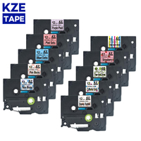 KZE 12mm Lovely pattern label Tapes Compatible Brother tze-131 laminated tze131  tz-131 tze tape for brother p-touch printer