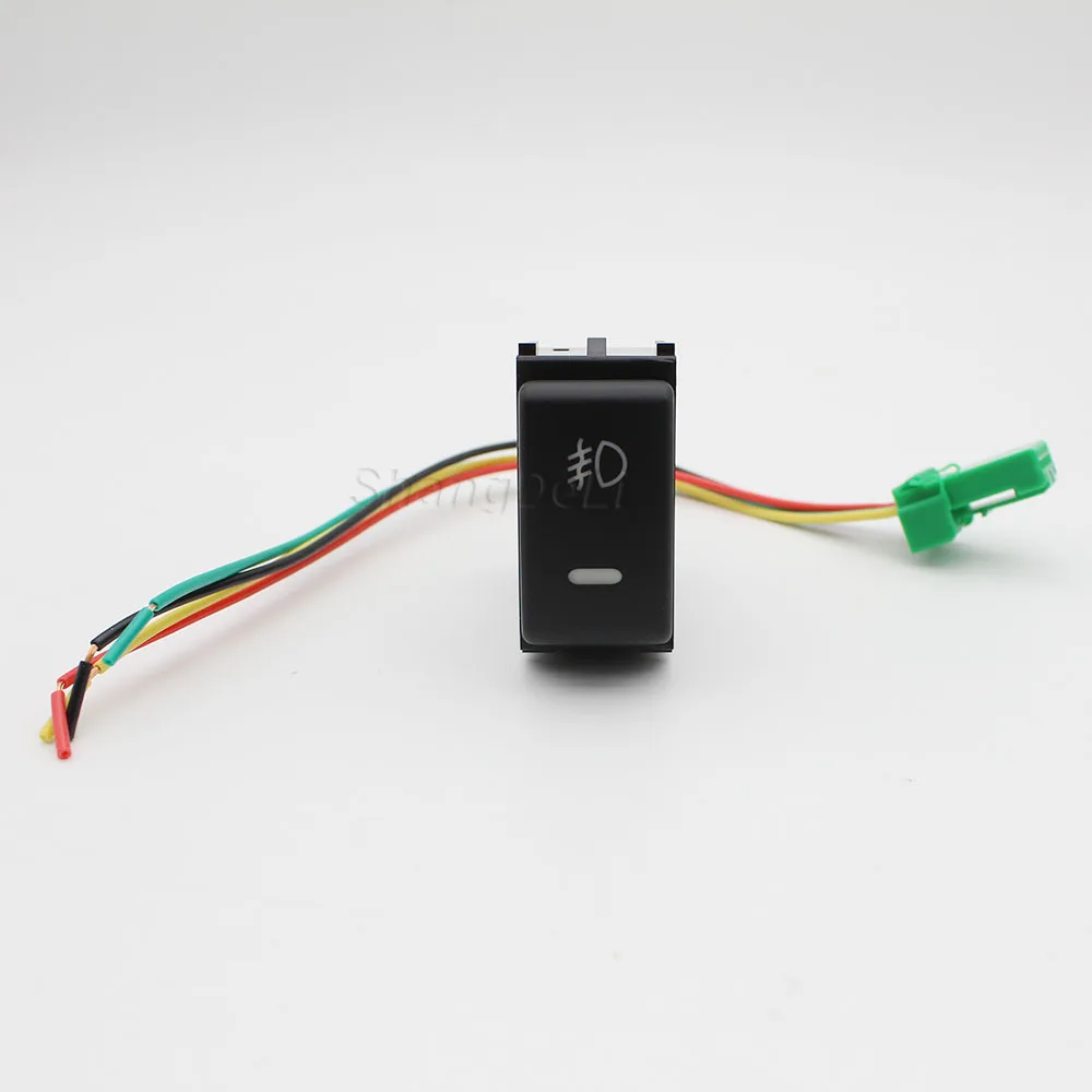 Auto LED Licht Nebel Licht Schalter Hinten Nebel Lampe Push-Taste mit draht Für Nissan Qashqai Tiida X-TRAIL Patrol Y62 2008-2015 – Detail 6
