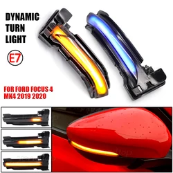 For Ford Focus 4 MK4 2019 2020 ST 2021 LHD LED Dynamic Turn Signal Blinker Sequential Side Mirror Indicator Light