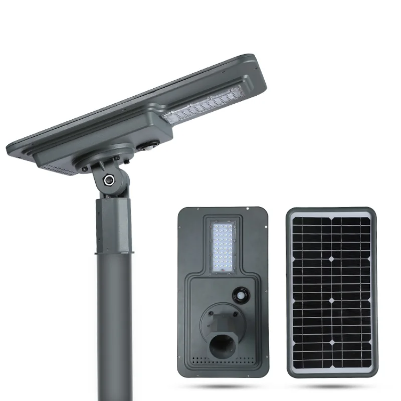 

High power led lighting source ip65 waterproof outdoor garden 20w 30w 40w all in one solar led streetlight