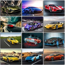 Kit pittura diamante 5D Cartoon Sports car Ferrari Lamborghini Full Square & Round ricamo mosaico punto croce vernice decorazioni per la casa