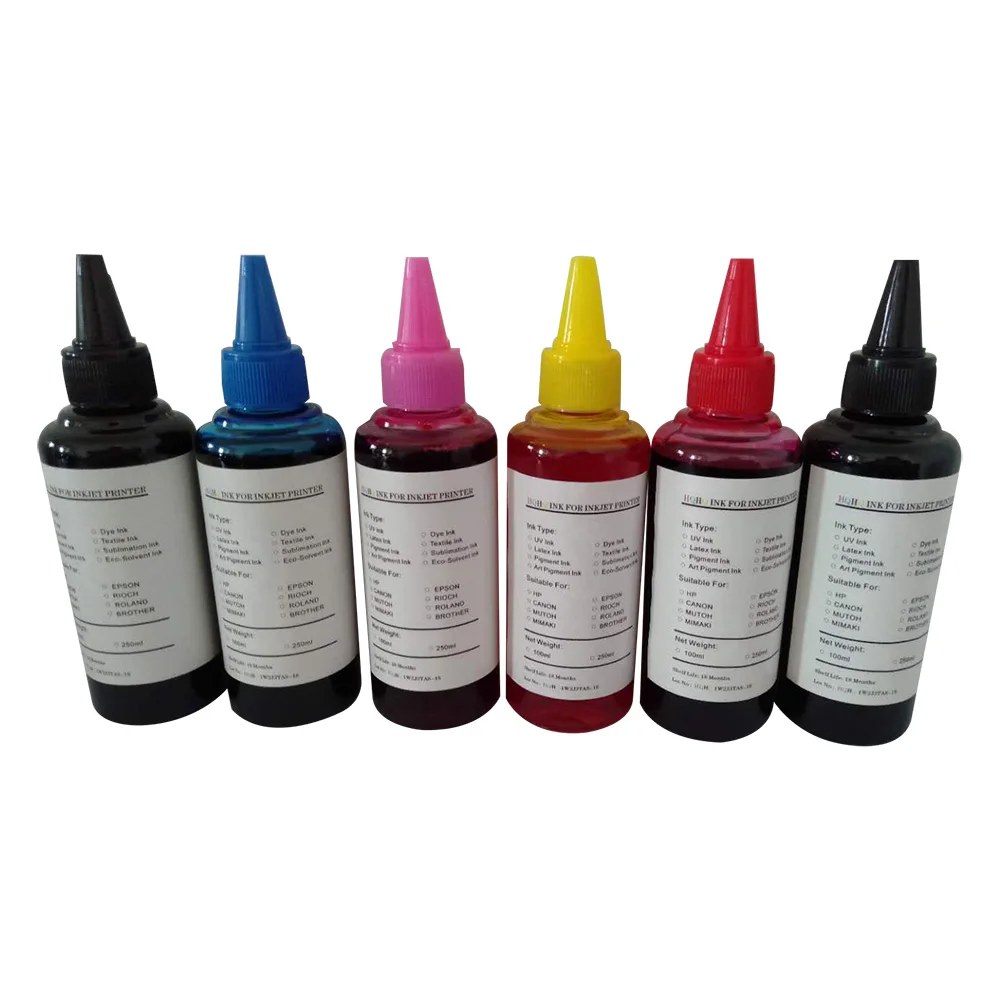 100ml Pigment Ink for Canon PFI701-PFI707 For Ipf 8100/9100/ 8110/9110 Water Based Bulk Refill Compatible Printing