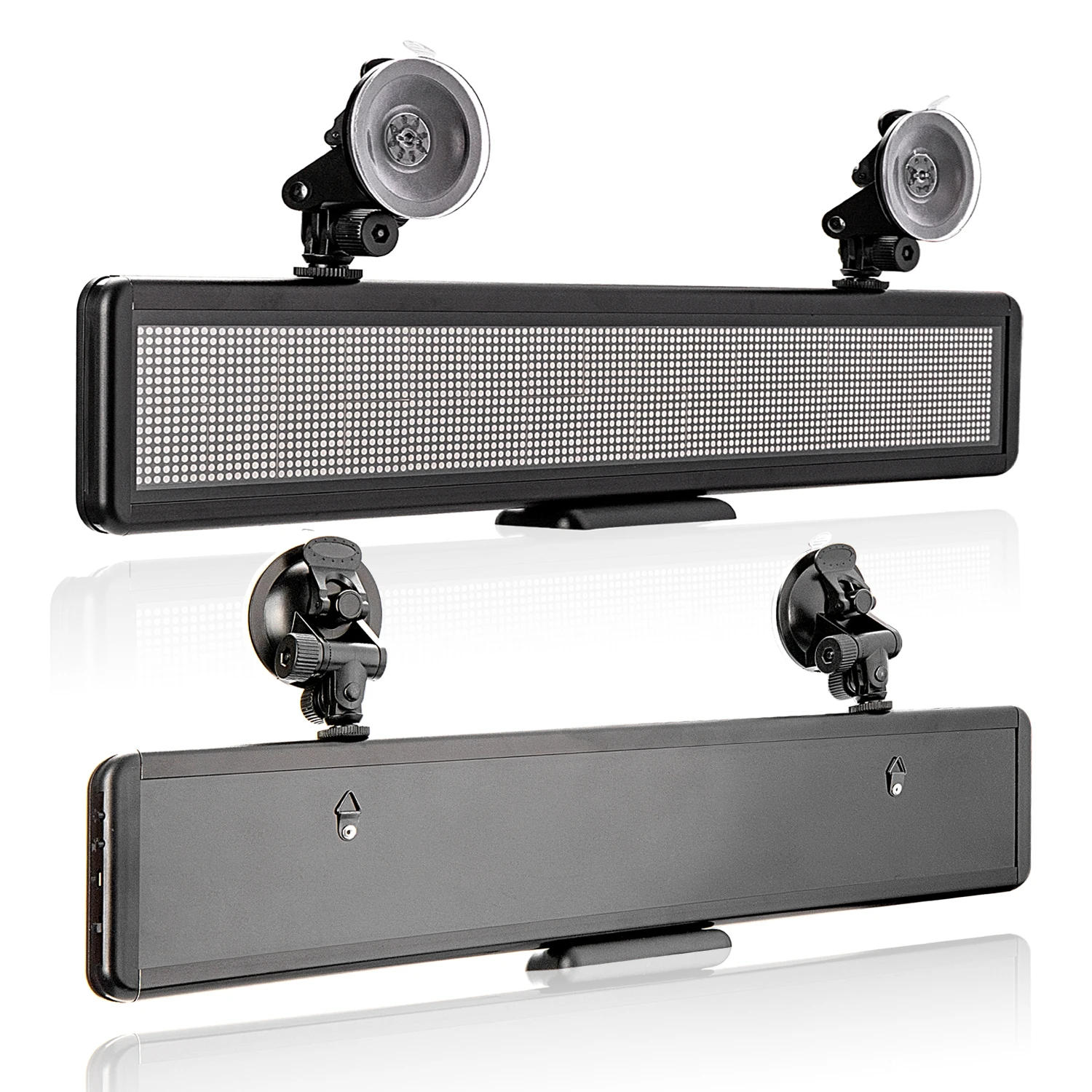 Built-in Battery 12V Car Led Panel Display Board Programmable Scrolling Information Multi-Function for Desk Top/Car Rear Window