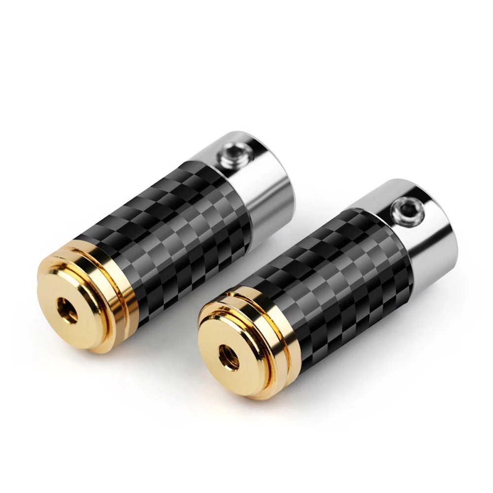 Haldane 2 قطعة ألياف الكربون 2.5 مللي متر متوازن 4 أقطاب أنثى التوصيل جاك كامل متوازن سماعة التوصيل 2.5 مللي متر TRRS موصل محول الصوت