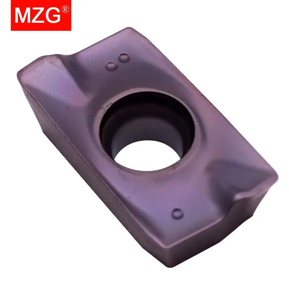 Inserções de carboneto de tungstênio MZG, alta dureza, usinagem de aço duro, fresagem CNC, APMT, 1135, 1604, PDER, ZM90, 10pcs