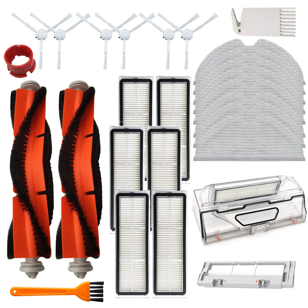 ตัวกรอง Hepa หลักแปรงด้านข้าง Mop ผ้าฝุ่นกล่องเปลี่ยนชุดสำหรับ Xiaomi Mijia 1C STYTJ01ZHM เครื่องดูดฝุ่นหุ่นยนต์