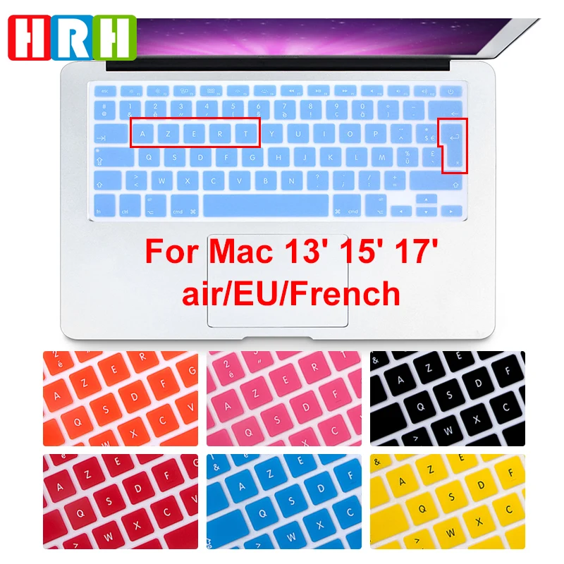 フランス語AZERTY キーボードカバー Mac Air 13インチ