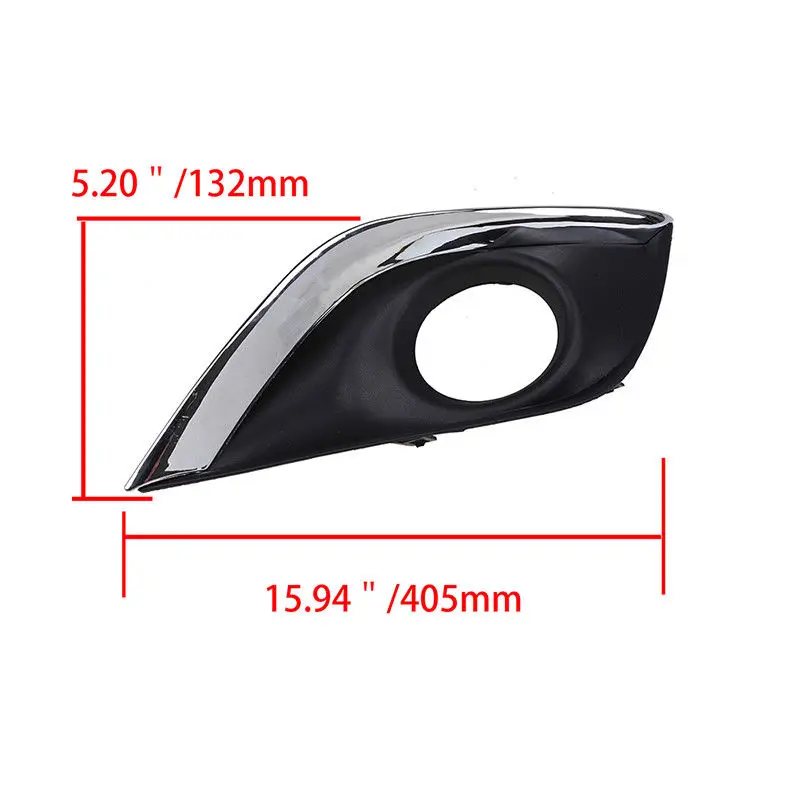 Rhyming Car Front Bumper Fog Lights Bezel Frame Cover For Nissan Versa 2015 - 2018 Car Accessories, With Lamp Holes,Enclosed