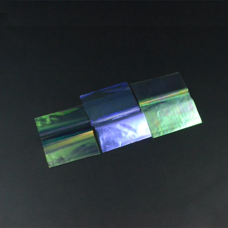 3colors Rainbow Film Sabiki Rig Making Shirmp Flash Back Wings Fly Tying Materials 10pcs 20*5cm Scud Nymph Body Clear Film