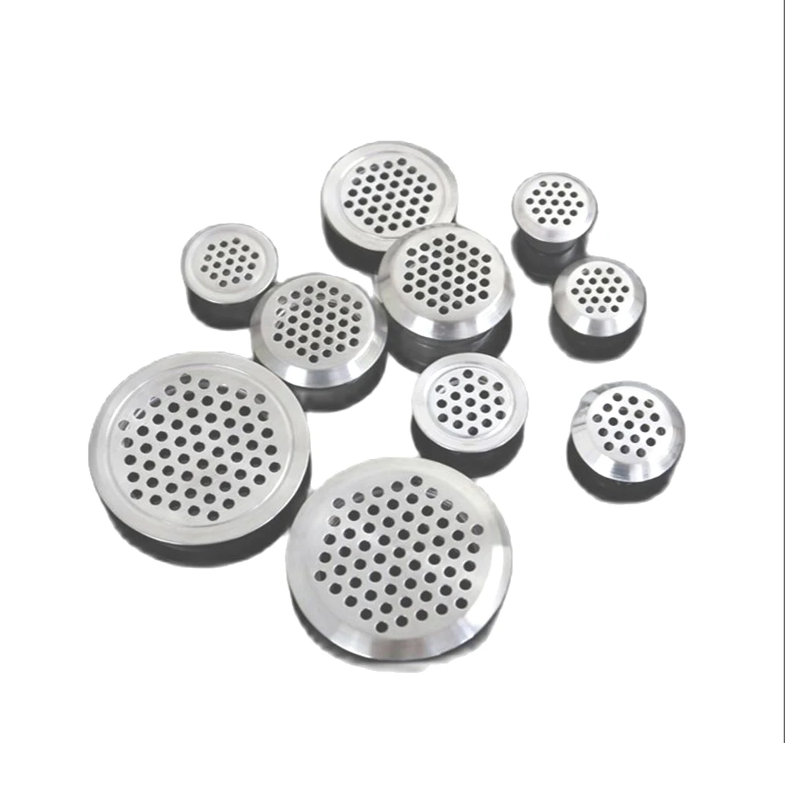 10pcs 19mm/25mm/35mm Wardrobe Shoe Cabinet Ventilating Mesh Hole Air Vents Metal  Round Louver Ventilation Grille