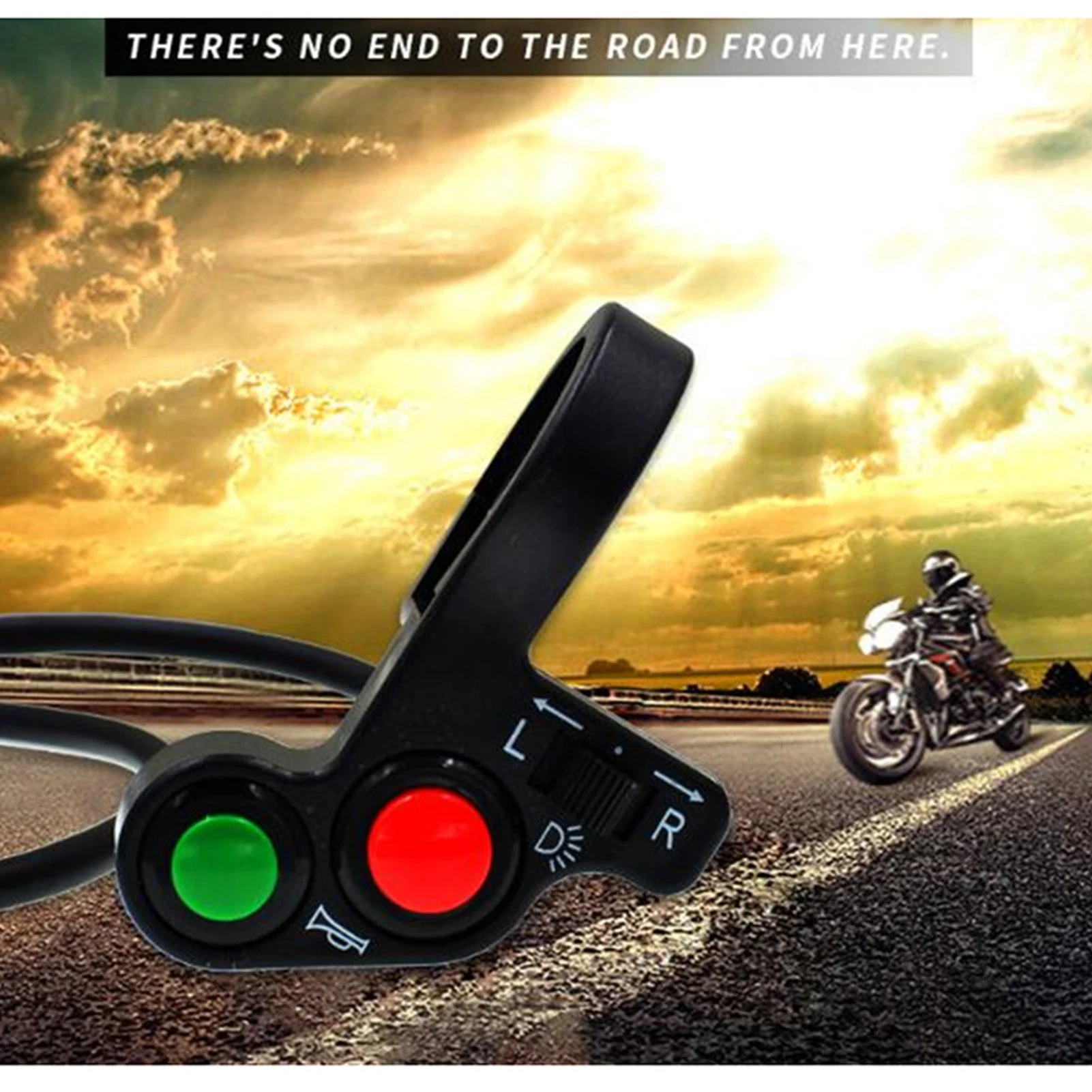 1pcs Hot Universal Motorcycle Motorbike 78 Switch OnOff Horn Headlight Turn Signals Combination Switch With 55cm Wire Calm