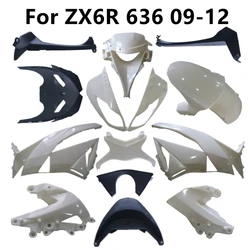 Fairing Components Plastic Parts For ZX6R 2009-2010-2012 Bodywork Unpainted Motorcycle 636 09-11-12 Pack Left and Right Cowling