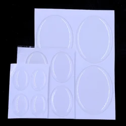 20Pcs Oval 3D Epoxy Resin Domes Cabochons Stickers High Transparency For Pendants Jewelry DIY Findings 18x13mm 25x18mm 40x30mm