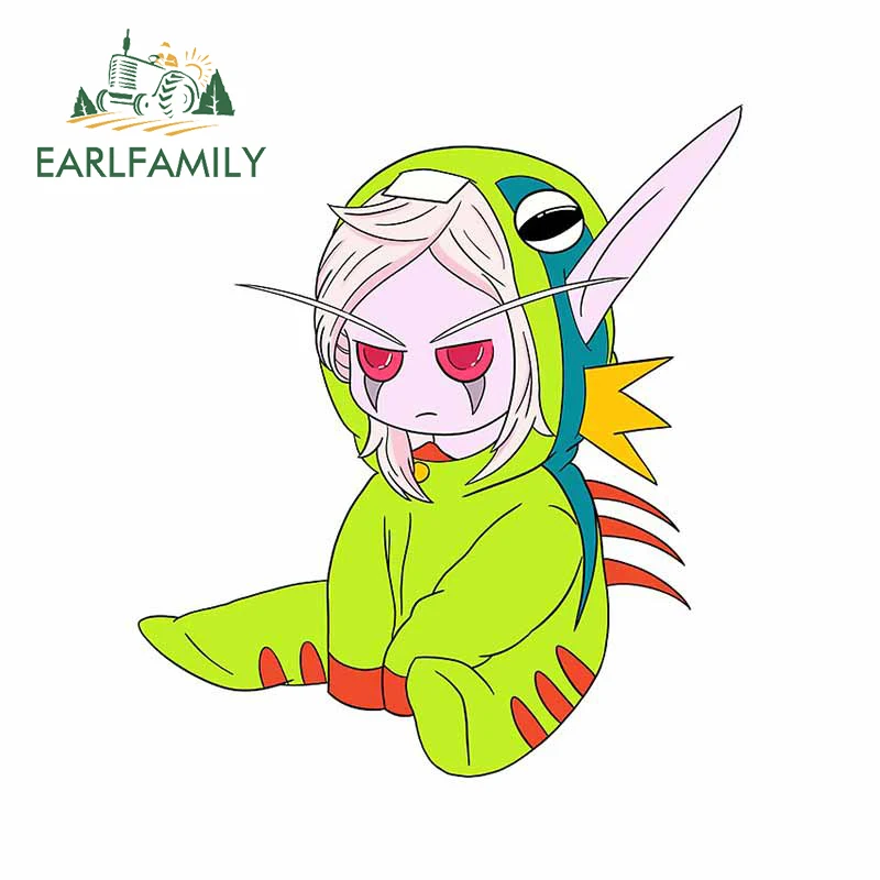 EARLFAMILY 13cm x 11.5cm For Murloc Sylvanas 3D Vinyl Car Stickers Creative Air Conditioner Decal Waterproof Graffiti Graphics