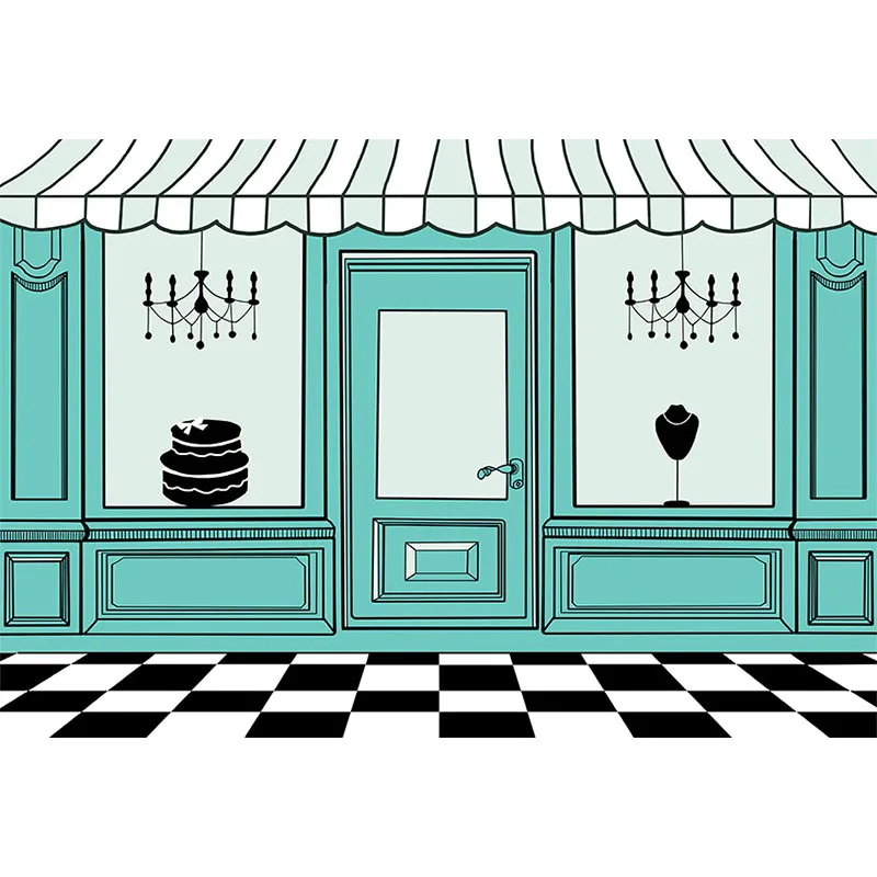 수족관 쥬얼리 저장소 배경 생일 파티 선물 베이비 샤워 블루 사진 배경 사진 스튜디오 Photophone 장식 소품