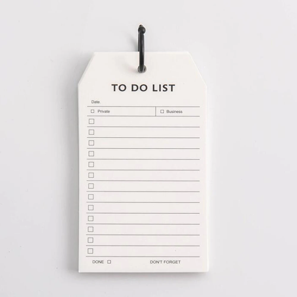 2 Pack Premium Check List Note Pad Daily to Do List Notepad Memo pad With Ring For Shopping Lists Reminders  Appointments