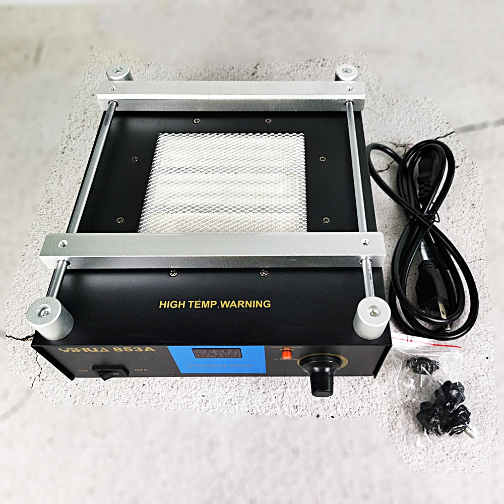 Digital Display Preheating Station YIHUA 853A Lead-Free Rework Station Motherboard BGA Soldering Station For SMT Rework Repair