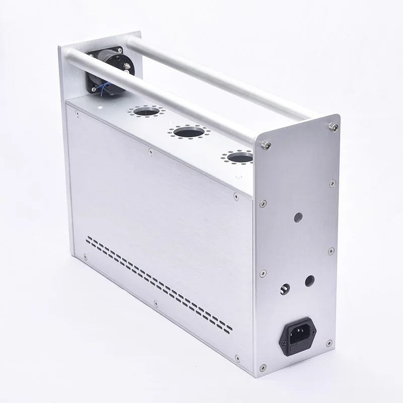 1 قطعة الألومنيوم 300B اليقطين سبليت مكبر للصوت الهيكل VU متر رئيس الضميمة لتقوم بها بنفسك صندوق فاخر مكبر للصوت الهيكل